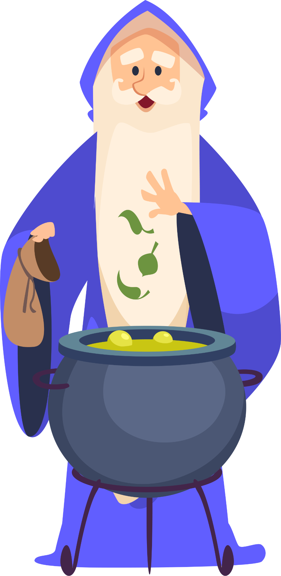 Ilustração do mago Merlin